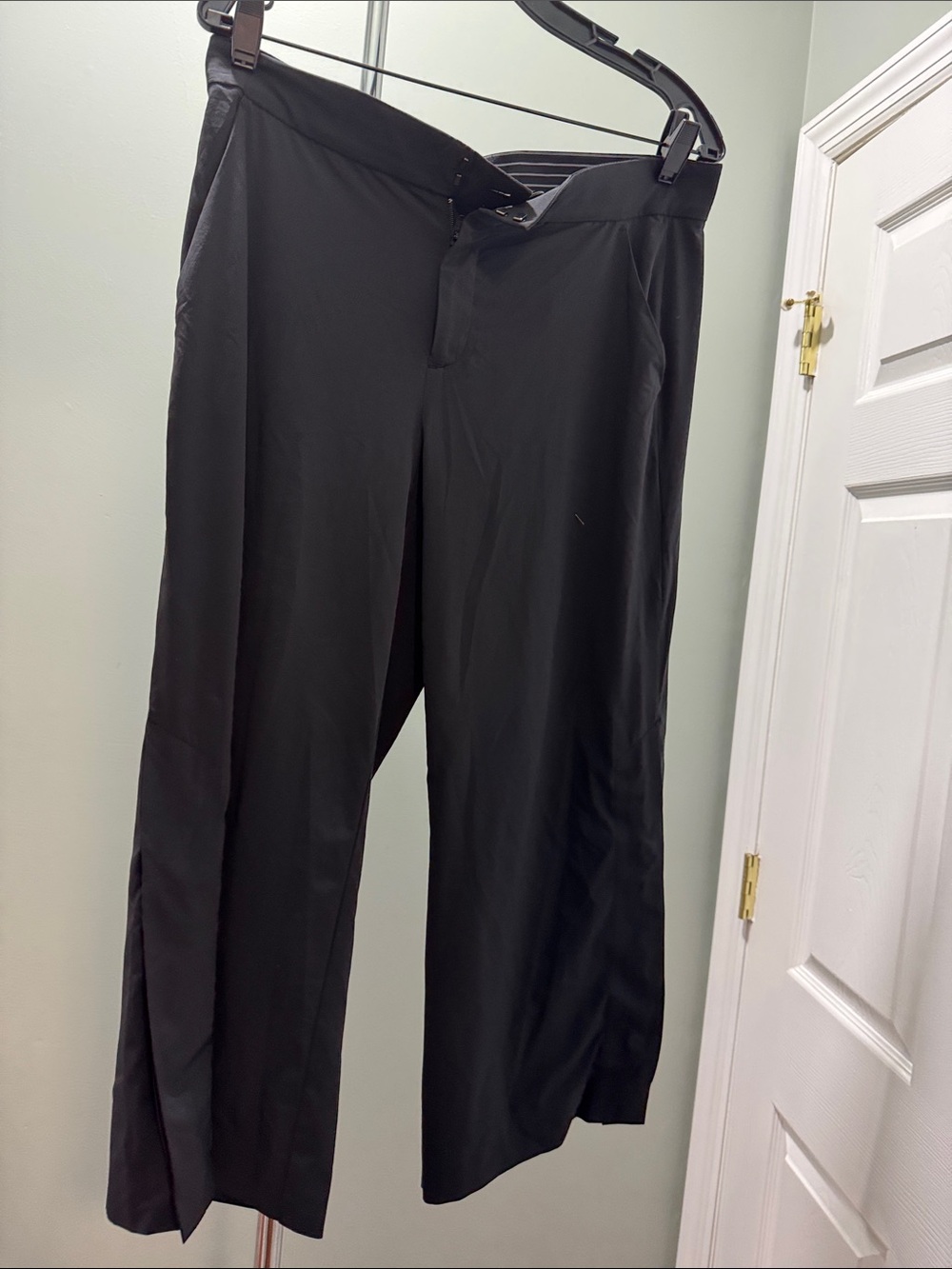 Athleta Black Wide-Leg Dress Pants